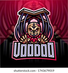 Voodoo esport mascot logo design