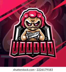 Voodoo esport mascot logo design