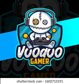 Voodoo Gamer Mascot Esport Logo Design