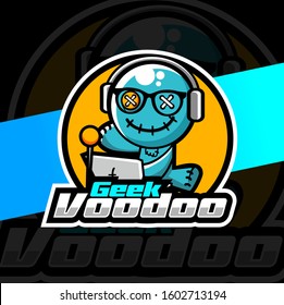 Voodoo Gamer Mascot Esport Logo Design