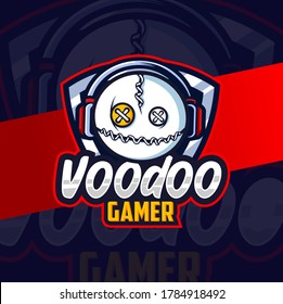 Voodoo Gamer Mascot Esport Logo Design