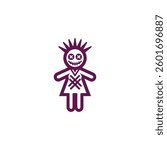 Voodoo girl logo for sale.
