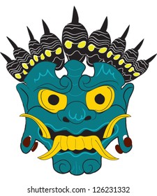 Voodoo head vector