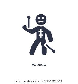 voodoo icon. Simple element illustration from magic concept. voodoo editable symbol design on white background. Can be use for web and mobile.