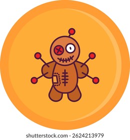 Voodoo Line vector Icon Design