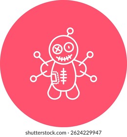 Voodoo Line vector Icon Design
