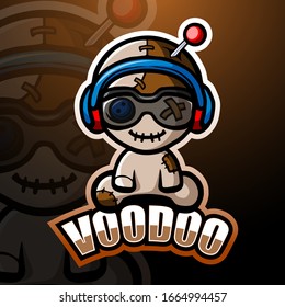 Voodoo mascot esport logo design