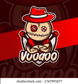 voodoo mascot esport logo design