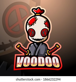 Voodoo mascot esport logo design