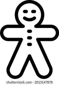 voodoo with white background. voodoo is a symbol of bakery .thin line icon.