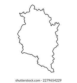 Vorarlberg state map of Austria. Vector illustration.
