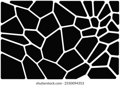 Voronoi diagram geometric pattern background.vector stonework foundation pattern.broken glass illustration for your design background layer