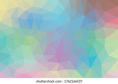 Voronoi Diagram or low polygon  in colors and harmonize together.