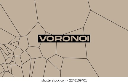Voronoi Mosaic Patterns Vector Background svg