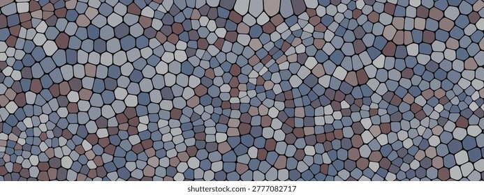 Voronoi Seamless Cell, Voronoi Seamless Mosaic, Voronoi Pebble Block. Soft Decorative Stone, Creative Abstract Wall Texture Background.
