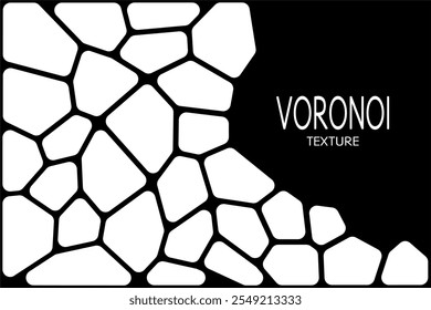 Voronoi vector,Voronoi Texture stone arrangement background,Cracked glass mosaic