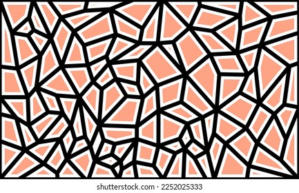 Voronoi, fondo geométrico que forma una matriz de fundamentos de piedra.