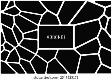 Voronoi,Geometric pattern background forming stone foundation array