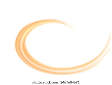 Vortex art movement ripple fond text space on white backdrop. Beautiful curvy surface gentle terracotta color. Circle soft mix of pure fresh sweet carrot, melon, pumpkin, apricot, lemon dessert syrup