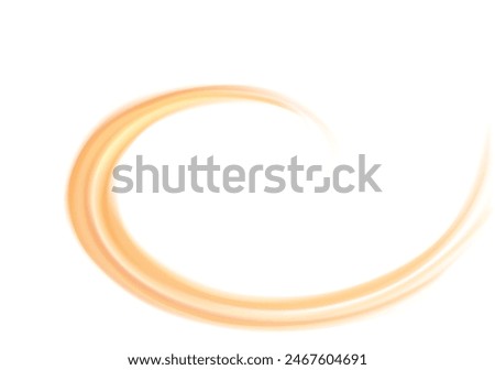 Vortex art movement ripple fond text space on white backdrop. Beautiful curvy surface gentle terracotta color. Circle soft mix of pure fresh sweet carrot, melon, pumpkin, apricot, lemon dessert syrup