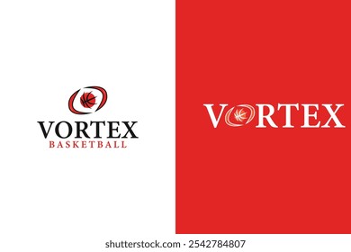 vórtice ícone de basquete logotipo design vetor inspiração com logotipo e estilos modernos