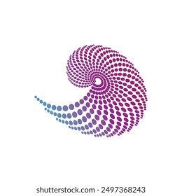 vortex circle logo design element icon