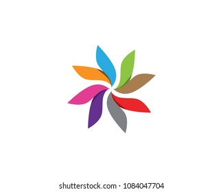vortex circle logo and symbols template icons app