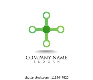 vortex circle logo and symbols template 