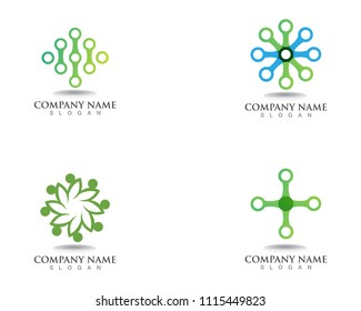 vortex circle logo and symbols template 