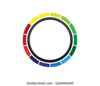 vortex circle logo and symbols template icons app