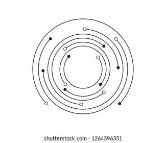 vortex circle logo and symbols template icons app