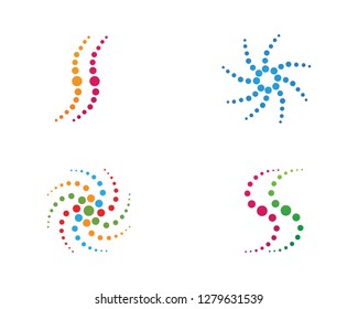 vortex circle logo and symbols template icons 