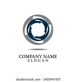 Vortex circle logo and symbols template icons app