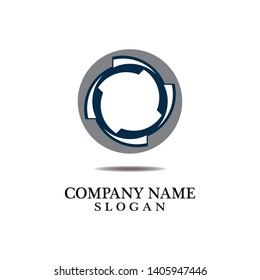 Vortex circle logo and symbols template icons app