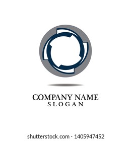 Vortex circle logo and symbols template icons app