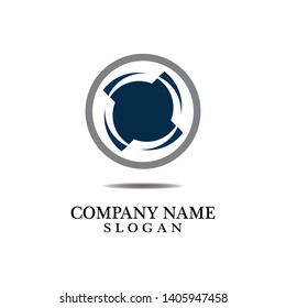 Vortex circle logo and symbols template icons app