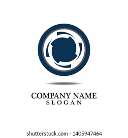 Vortex circle logo and symbols template icons app