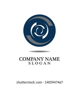 Vortex circle logo and symbols template icons app