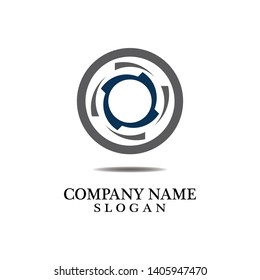 Vortex circle logo and symbols template icons app