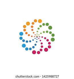 vortex circle logo and symbols template icons 