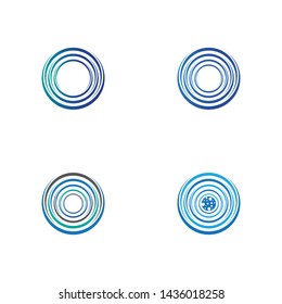 vortex circle logo and symbols template icons 
