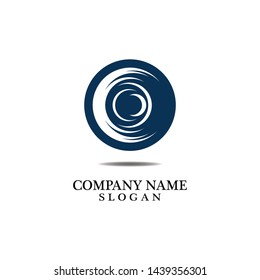 Vortex circle logo and symbols template icons app