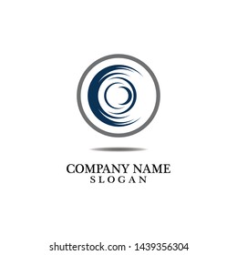 Vortex circle logo and symbols template icons app