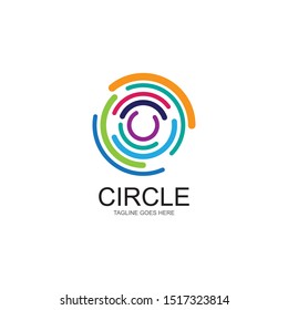 vortex circle logo and symbols template icons