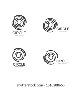 vortex circle logo and symbols template icons