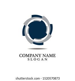 Vortex circle logo and symbols template icons app