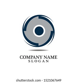 Vortex circle logo and symbols template icons app