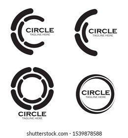 vortex circle logo and symbols template icons
