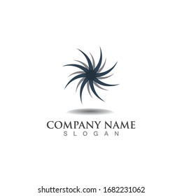  aplicación de iconos de plantilla de símbolos y logotipo de círculo vortex