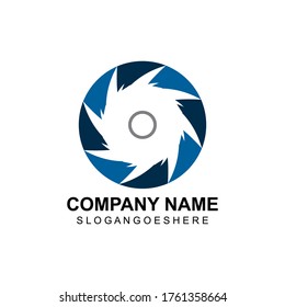 Vortex circle logo and symbols template icons app